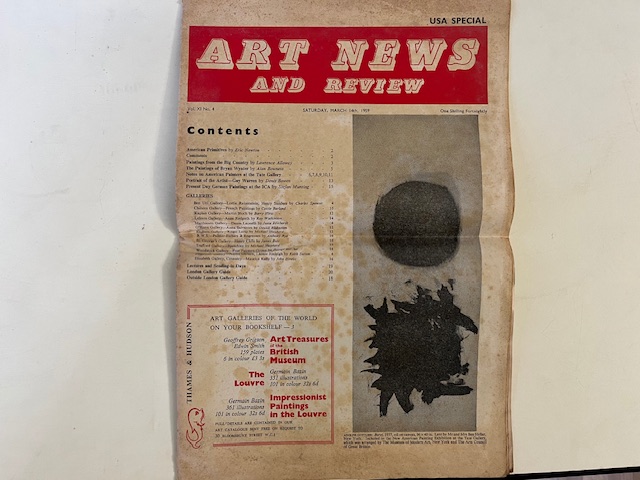 Art News and Review. USA Special. Saturday, March 14th, 1959